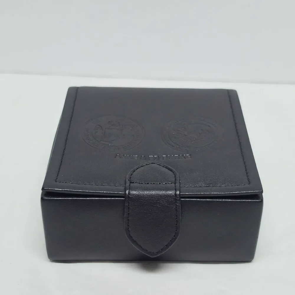 Chicago And Illinois Seal Anne & Ed Burke Alderman & Judge Leather Jewelry Box